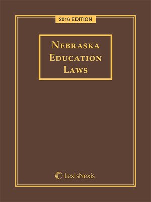 cover image of Nebraska Education Laws